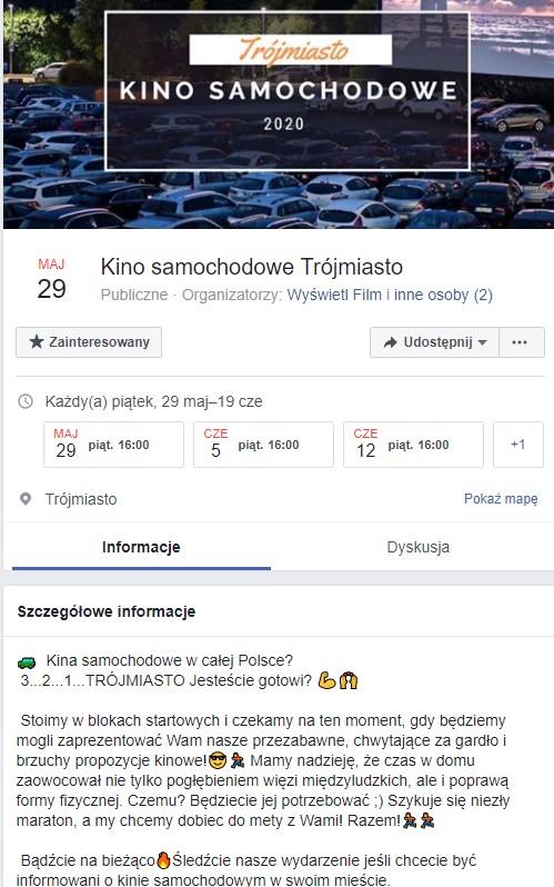 kino samochodowe trrojmiasto 