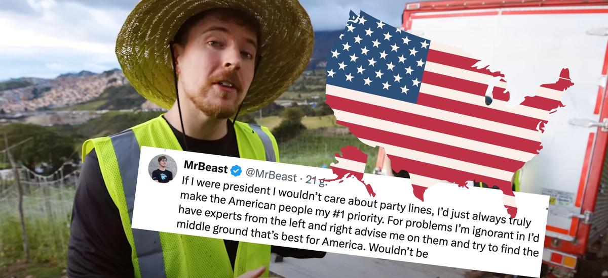 mrbeast prezydent usa youtube donald trump joe biden wybory