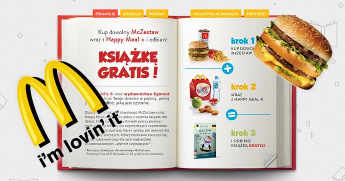 Książki w McDonalds - książki Egmont w Happy Meal