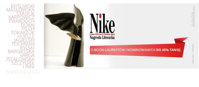 E-booki od laureatów Nagrody Nike tańsze prawie o połowę