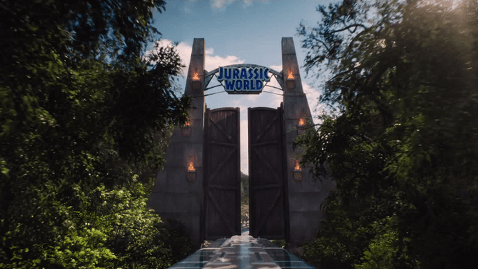 Widzieliście bramę &#8222;Jurassic World&#8221; ze zwiastuna? To tylko podpucha