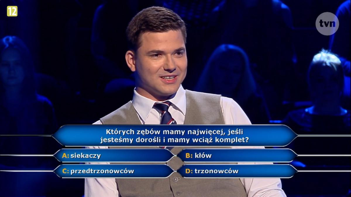 Milionerzy Dominik Komorek pytanie za milion złotych class="wp-image-199927" 