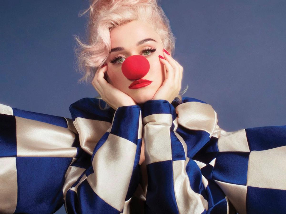 Fragment okładki płyty Smile od Katy Perry