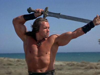 Arnold Schwarzenegger jako Conan Barbarzyńca