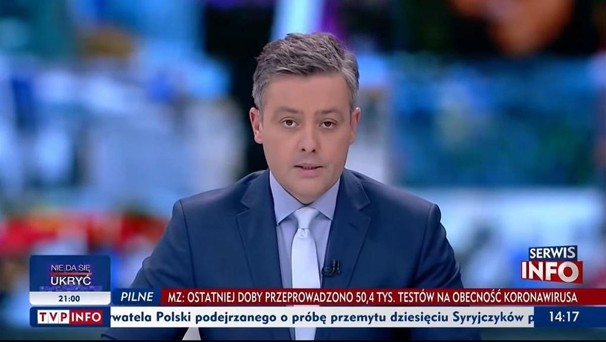 Michał Cholewiński w programie TVP Info