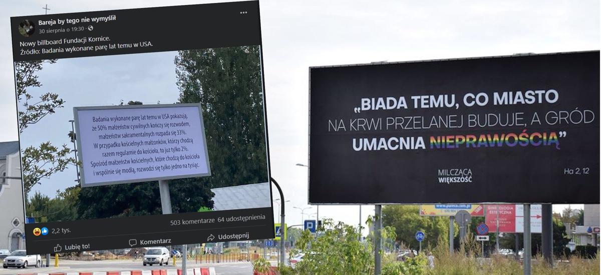 billboardy małżeństwa kornice wojna polska