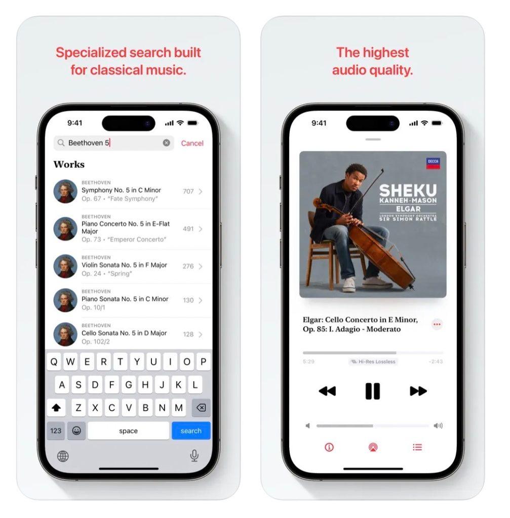 apple music classical app store screenshot 2 