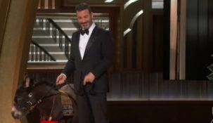Jimmy Kimmel na Oscarach z osiołkiem