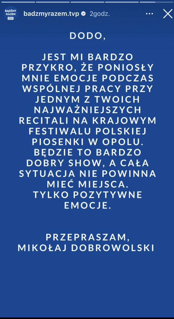 doda mikołaj dobrowolski festiwal opole 2023 